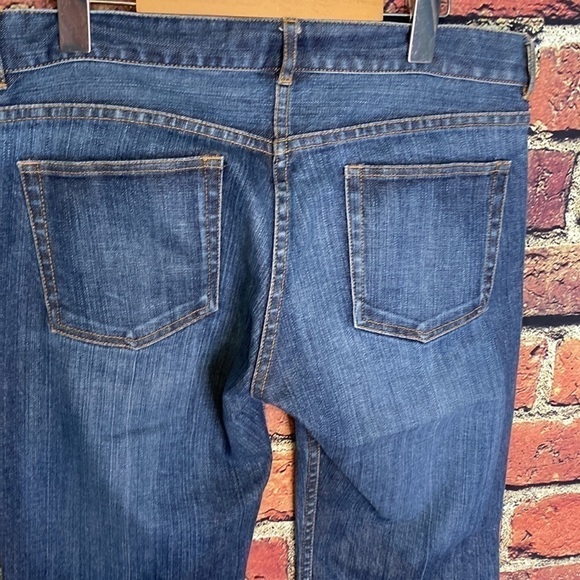 Fcuk French Connection Mid Ride Wide Flare Leg medium wash size 12 - Picture 8 of 10